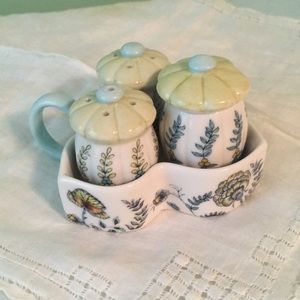 Salt, Pepper, Sugar in Caddy